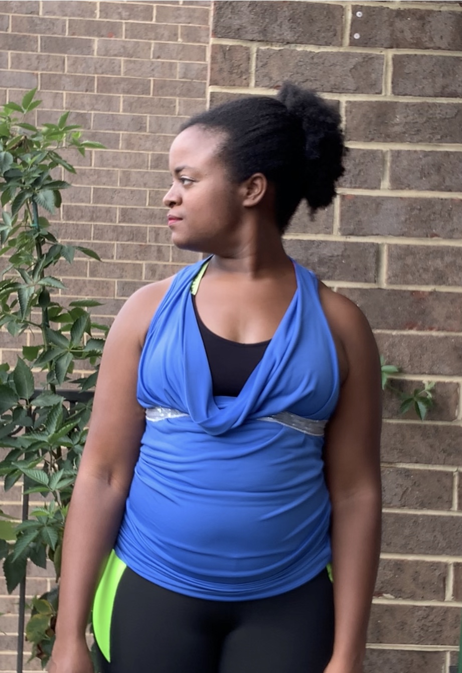 still image of Michelle Barnes looking over right shoulder