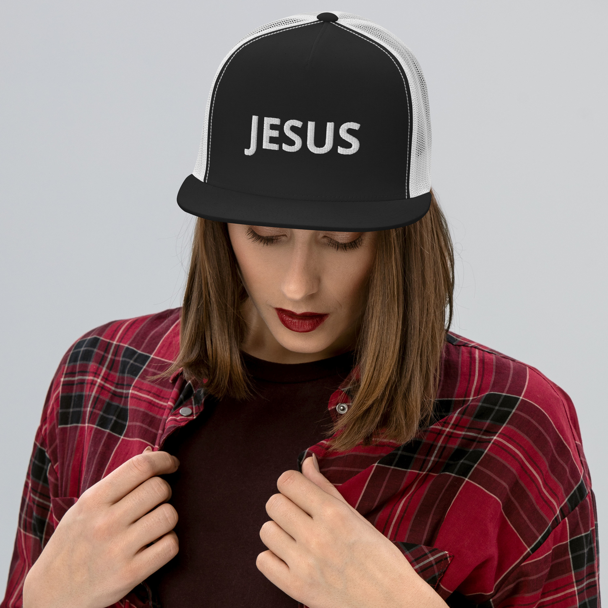 "Jesus" Two-Tone Trucker Cap