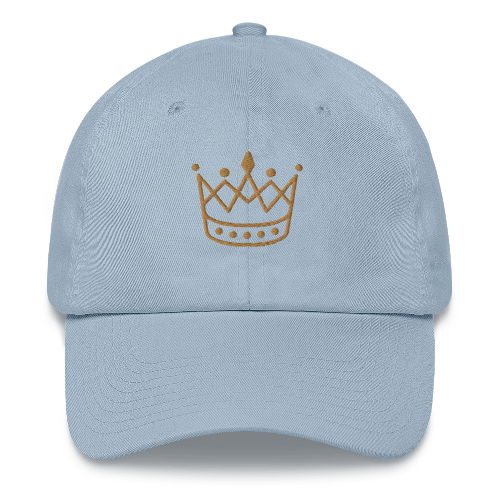 Gold Crown Dad Hat by Fitness for Worship