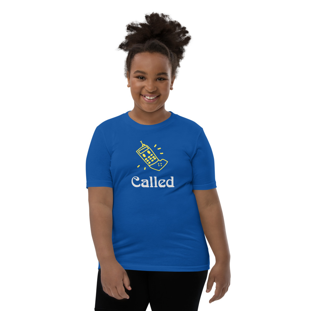 Youth Called T-Shirt in True Royal Blue, front