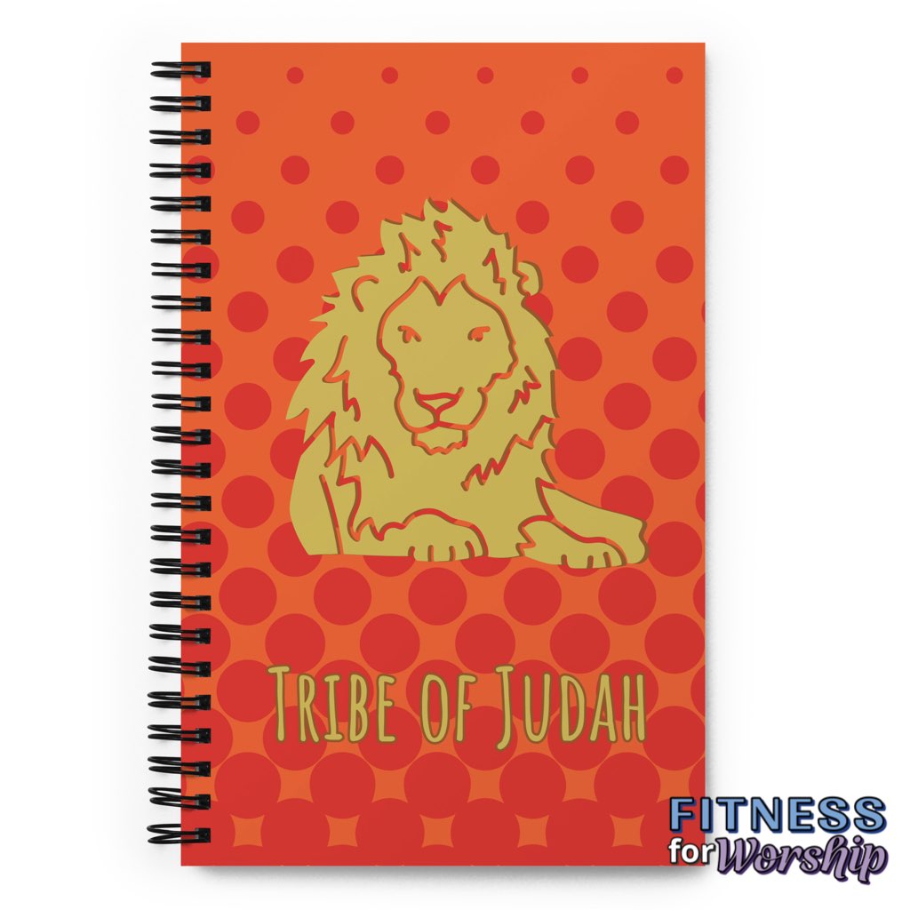 Lion Tribe of Judah Spiral Notebook by Fitness for Worship