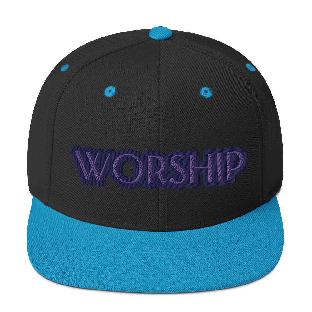 Worship Two-Tone Snapback Hat by Fitness for Worship