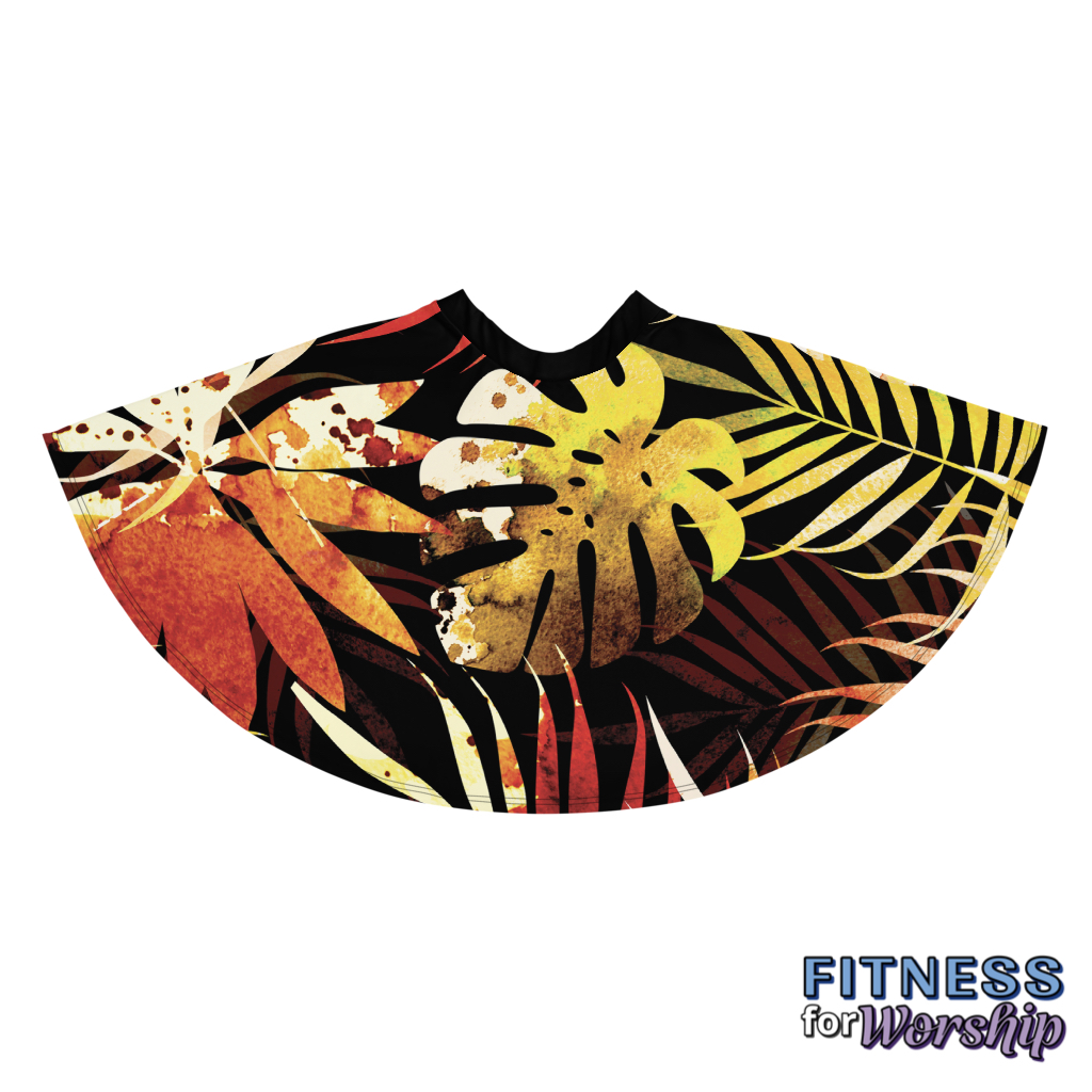 Autumn Leaves Skater Skirt by Fitness for Worship