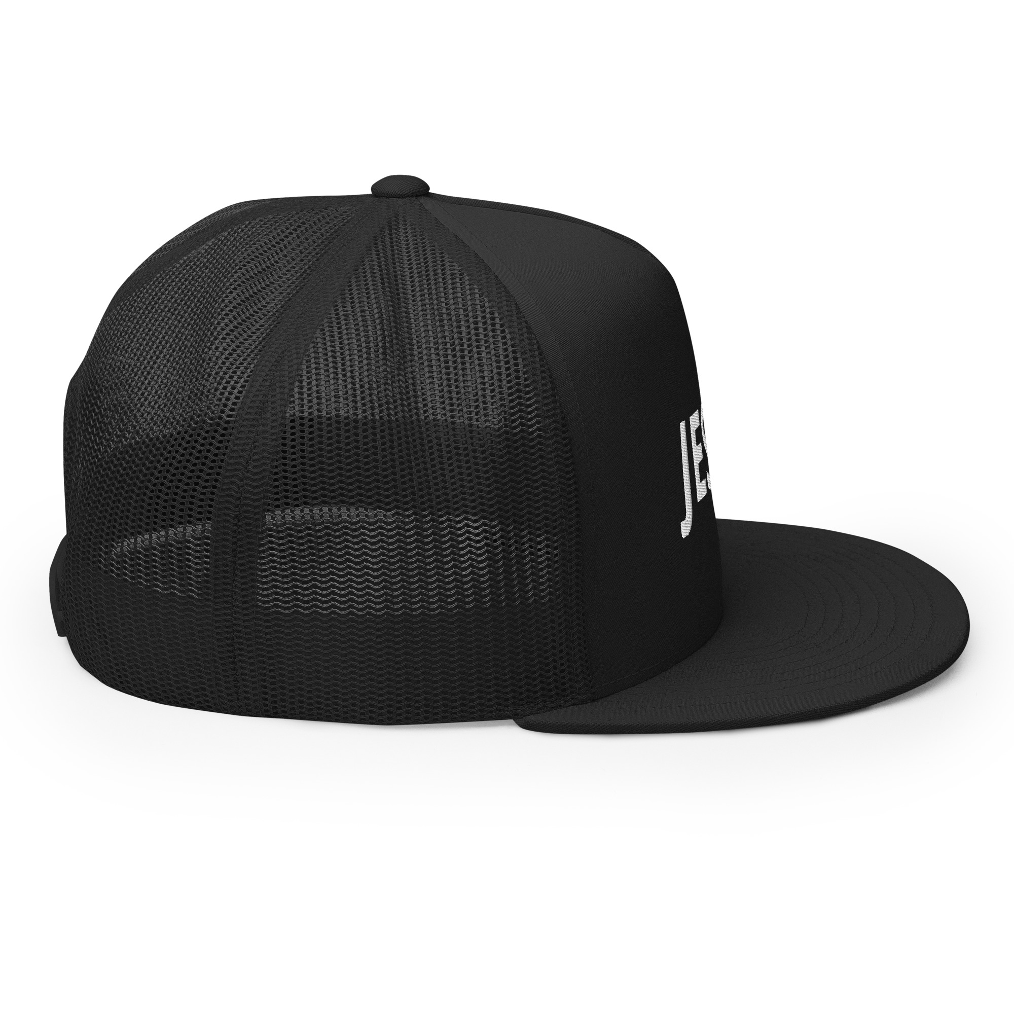 Jesus Solid Trucker Cap by Fitness for Worship