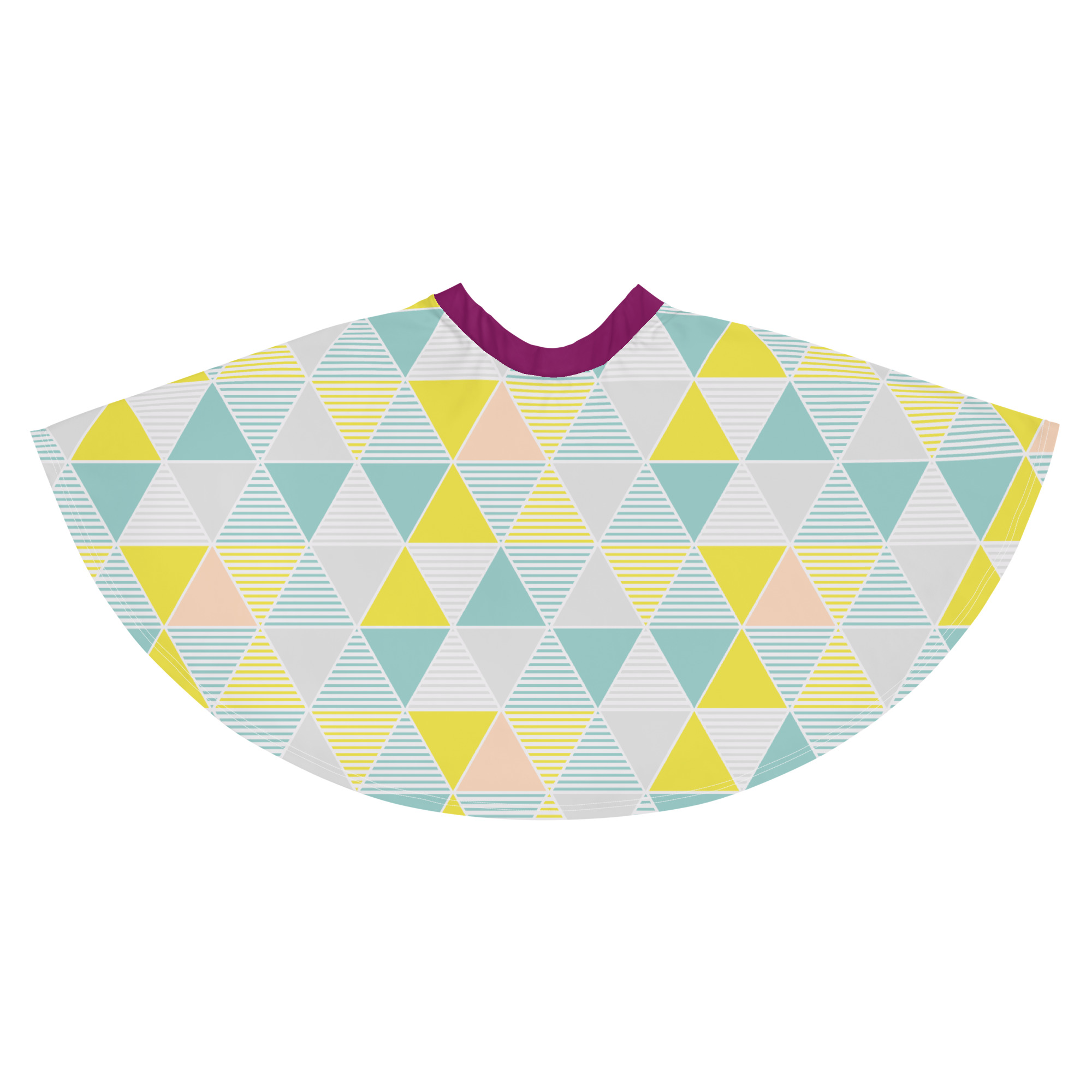 Pastel Triangles Skater Skirt