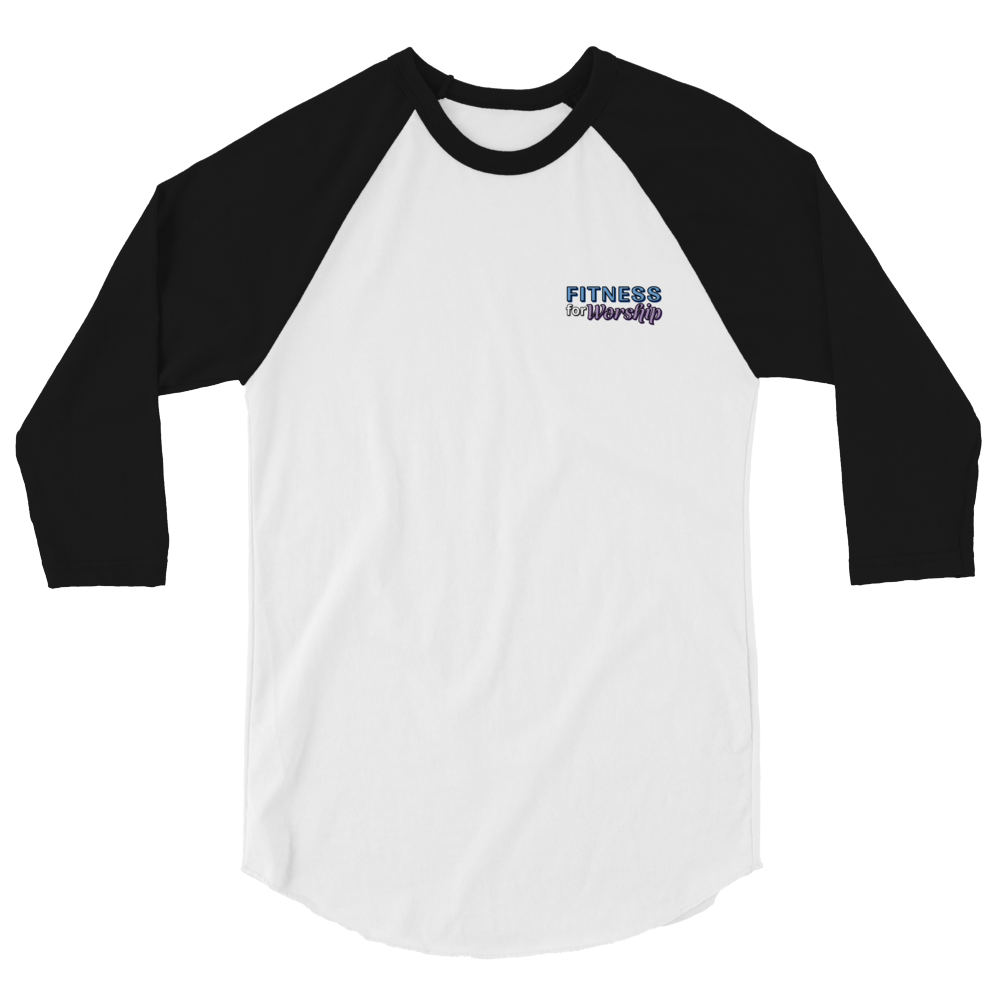 Fitness for Worship 3/4 Sleeve Baseball Shirt by Fitness for Worship