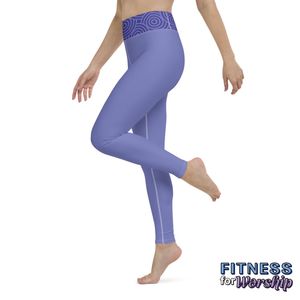 Slate Blue High Waist Leggings