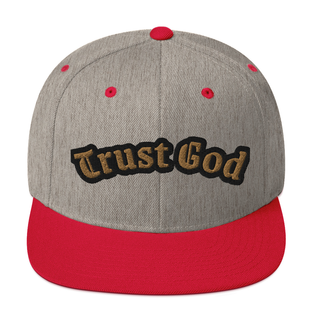 Trust God Two-Tone Snapback Hat by Fitness for Worship