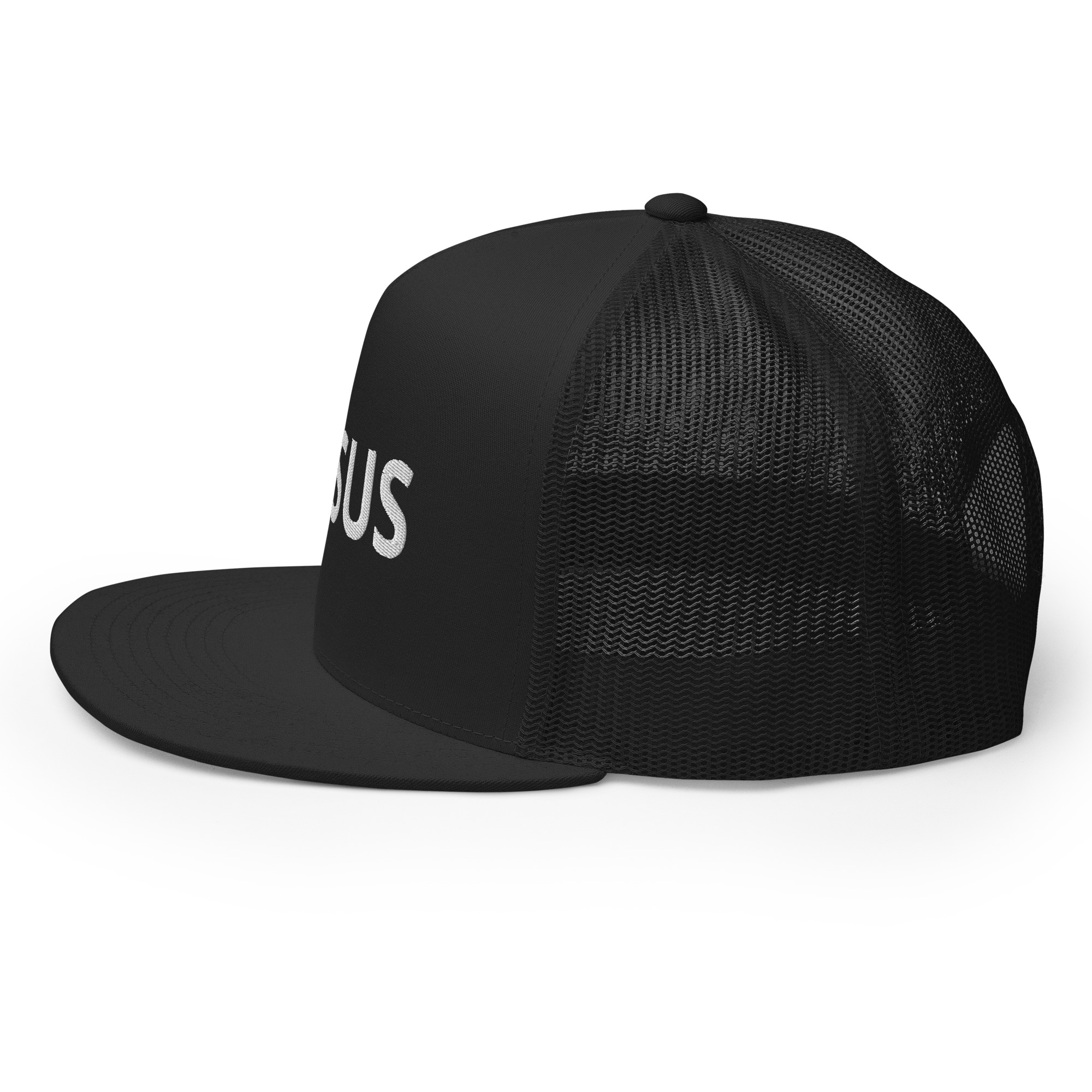 Jesus Solid Trucker Cap by Fitness for Worship