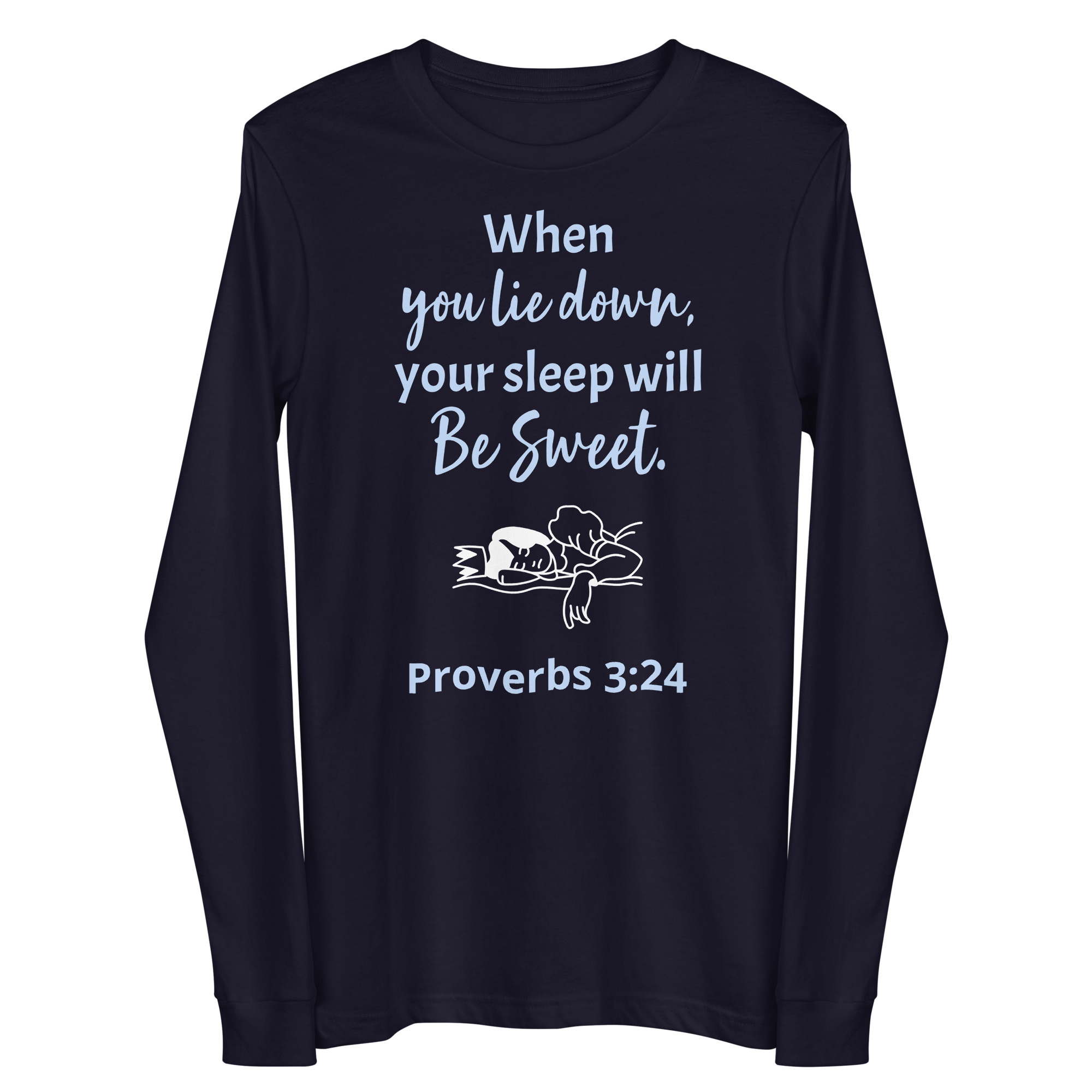 "Sweet Sleep" Long Sleeve T-Shirt for Women by Fitness for Worship