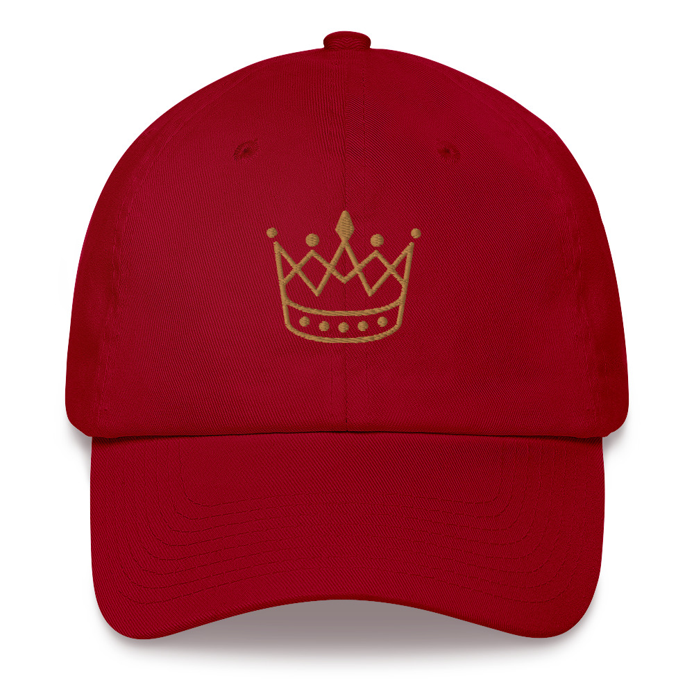 Gold Crown Dad Hat by Fitness for Worship