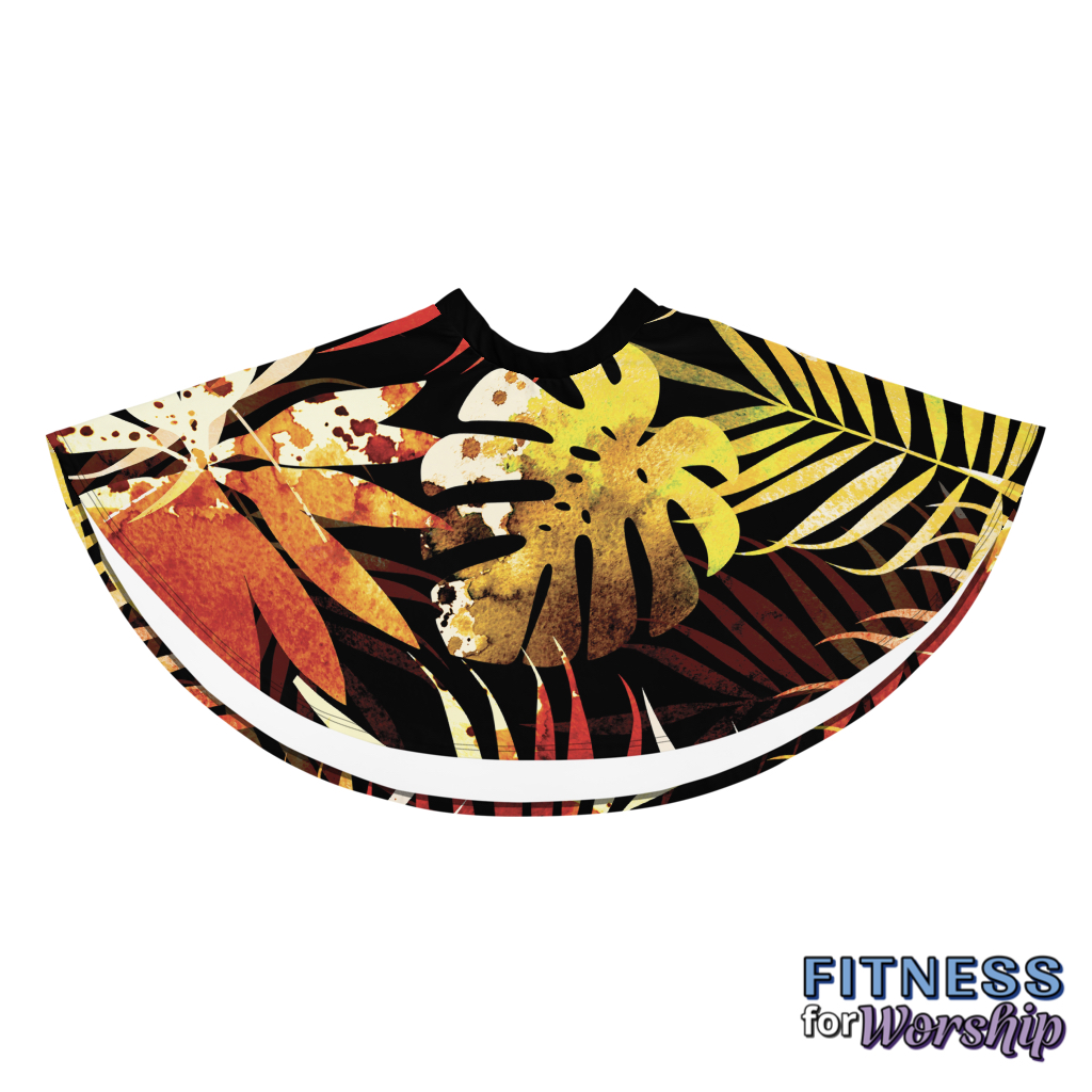 Autumn Leaves Skater Skirt by Fitness for Worship