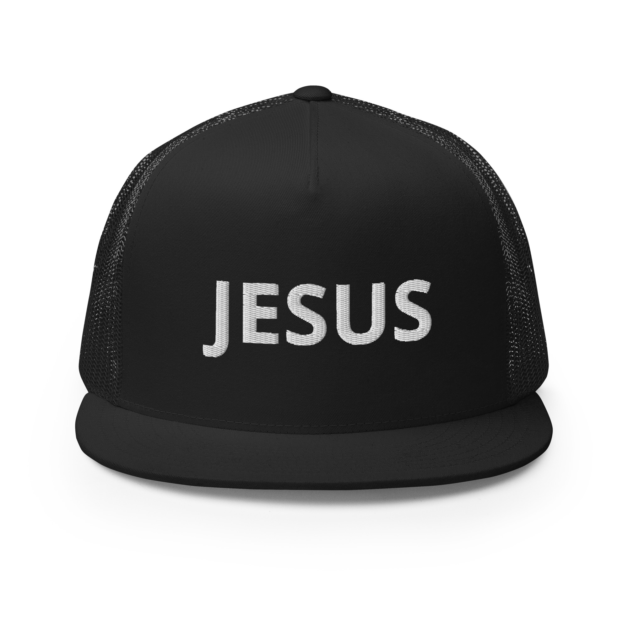 Jesus Solid Trucker Cap by Fitness for Worship