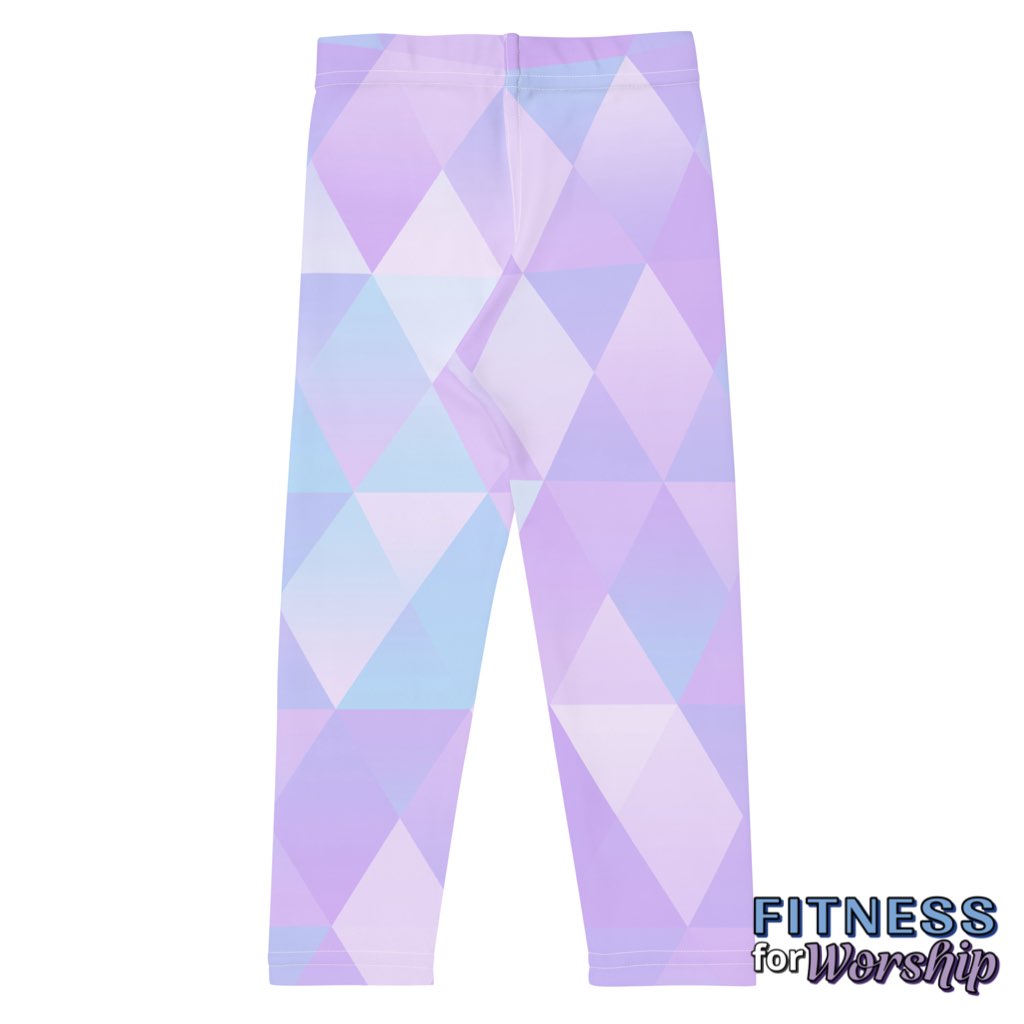back of Diamonds Leggings for Girls by Fitness for Worship