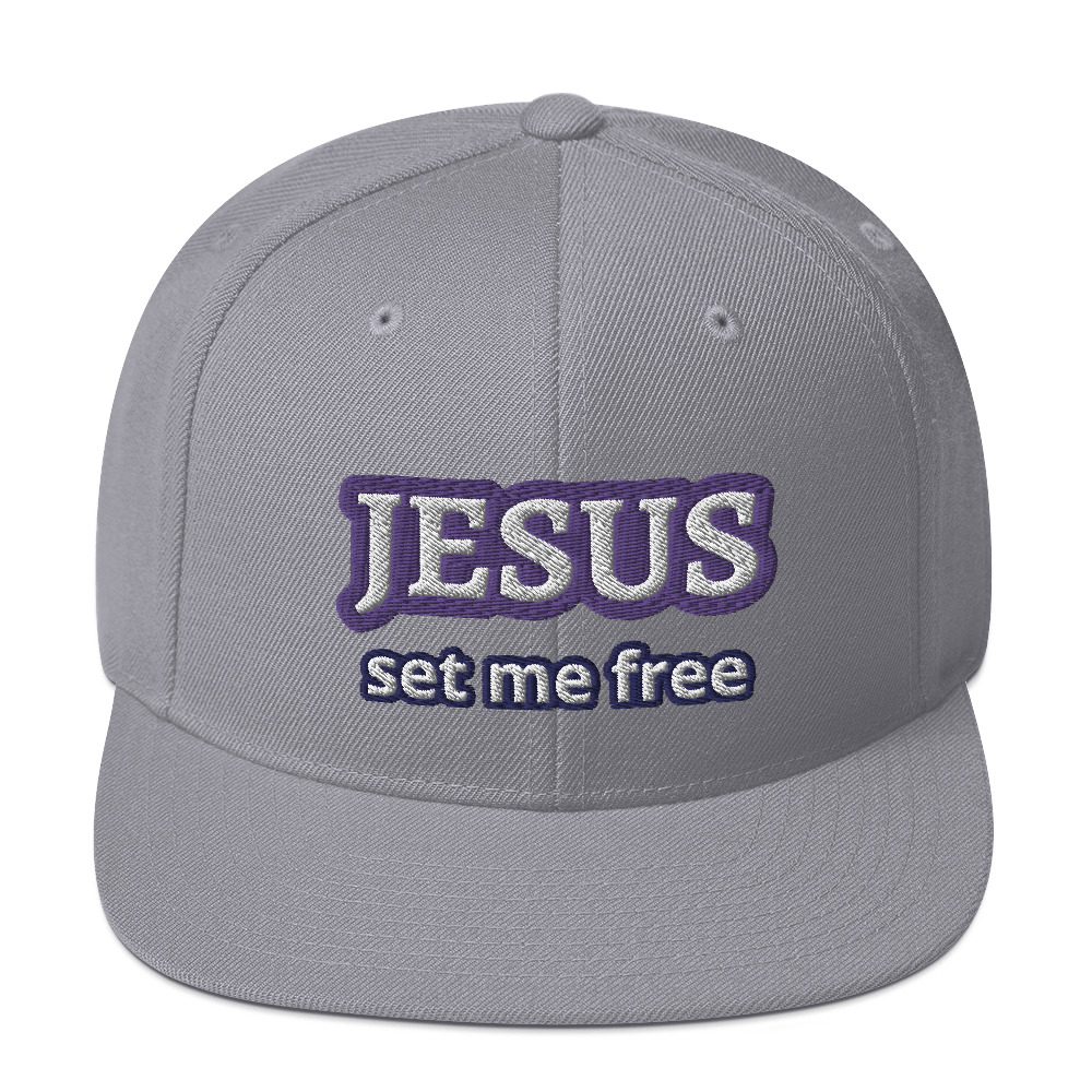 JESUS Set Me Free Snapback Hat by Fitness for Worship