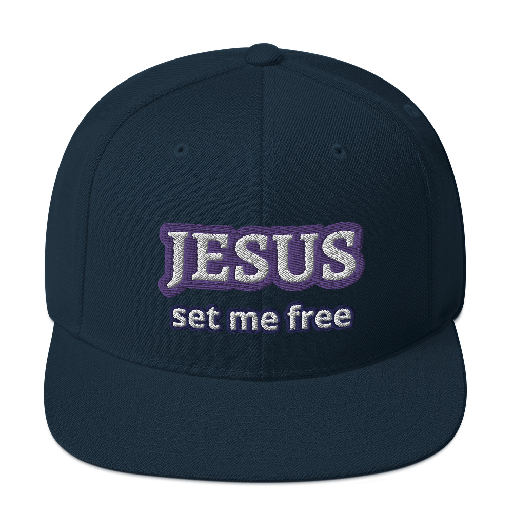 JESUS Set Me Free Snapback Hat by Fitness for Worship