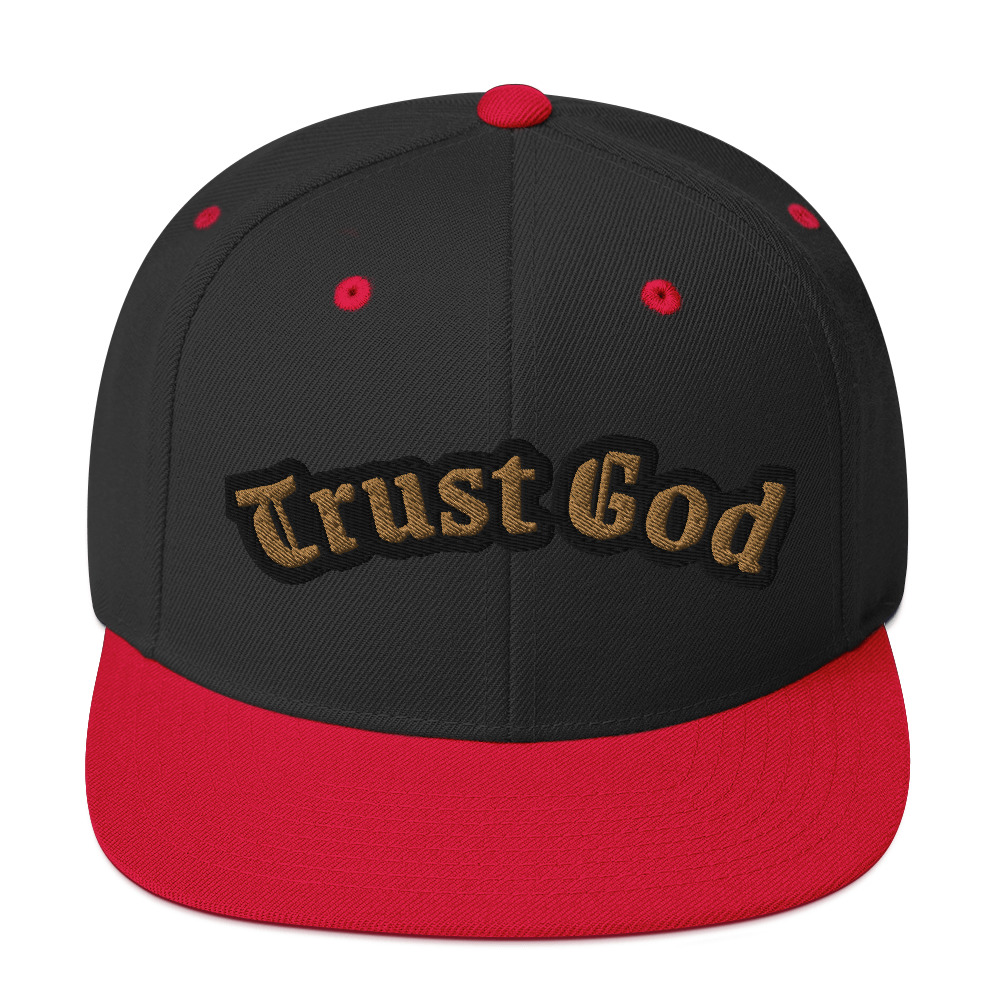 Trust God Two-Tone Snapback Hat by Fitness for Worship