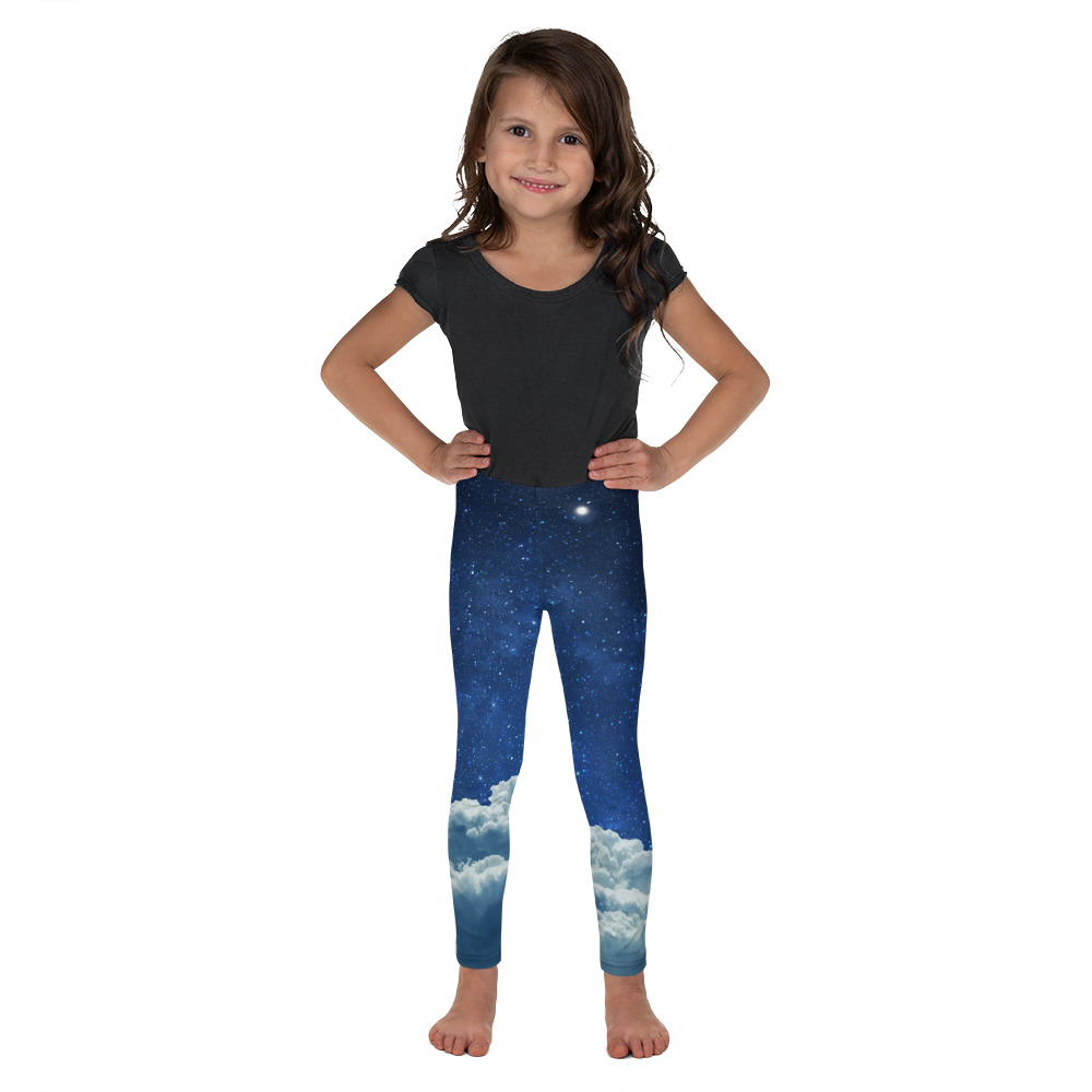 Above the Clouds kids leggings front