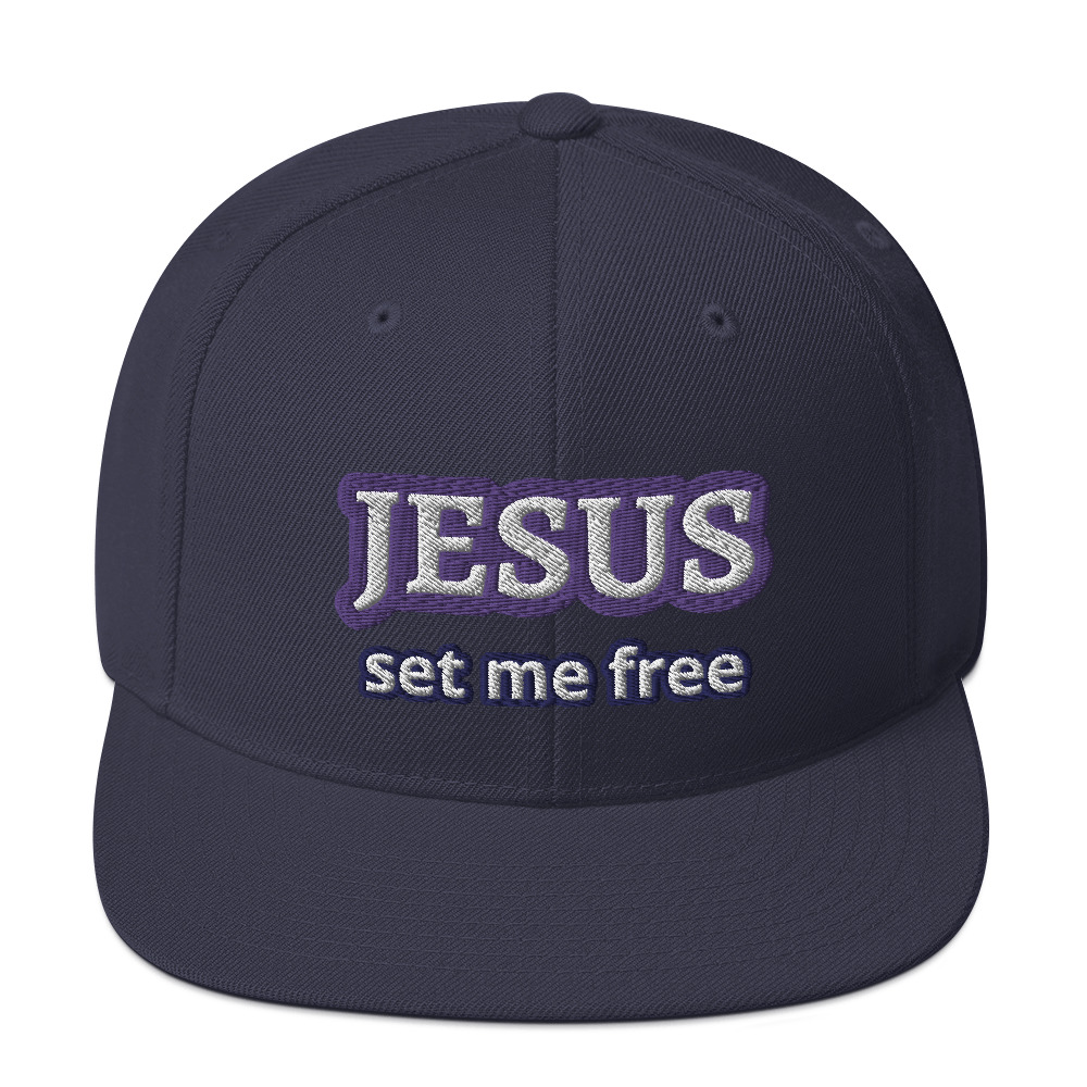 JESUS Set Me Free Snapback Hat by Fitness for Worship