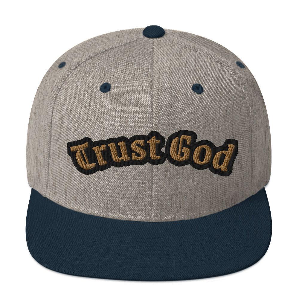Trust God Two-Tone Snapback Hat by Fitness for Worship
