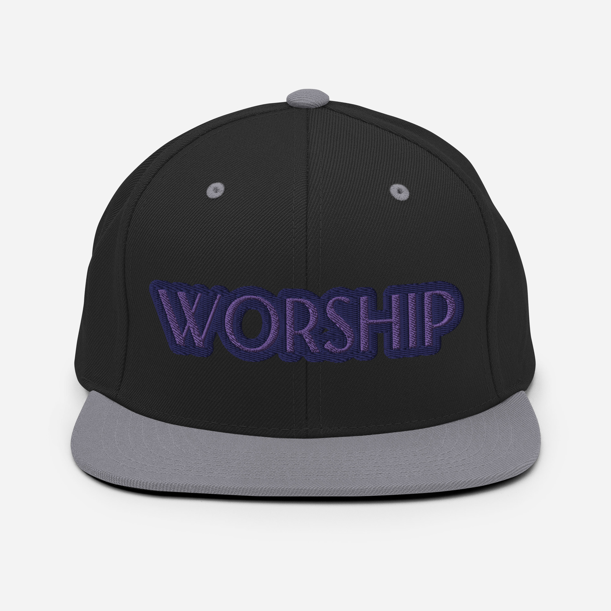 Worship Two-Tone Snapback Hat by Fitness for Worship