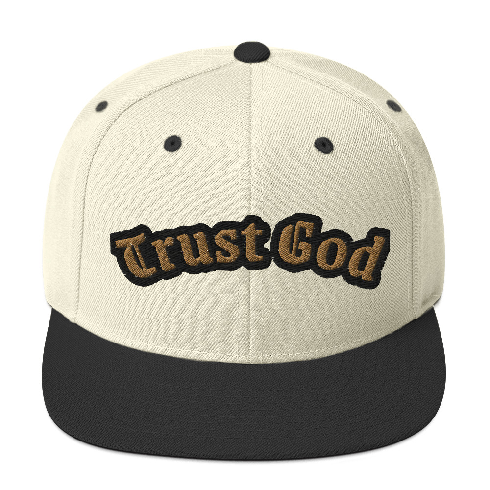 Trust God Two-Tone Snapback Hat by Fitness for Worship