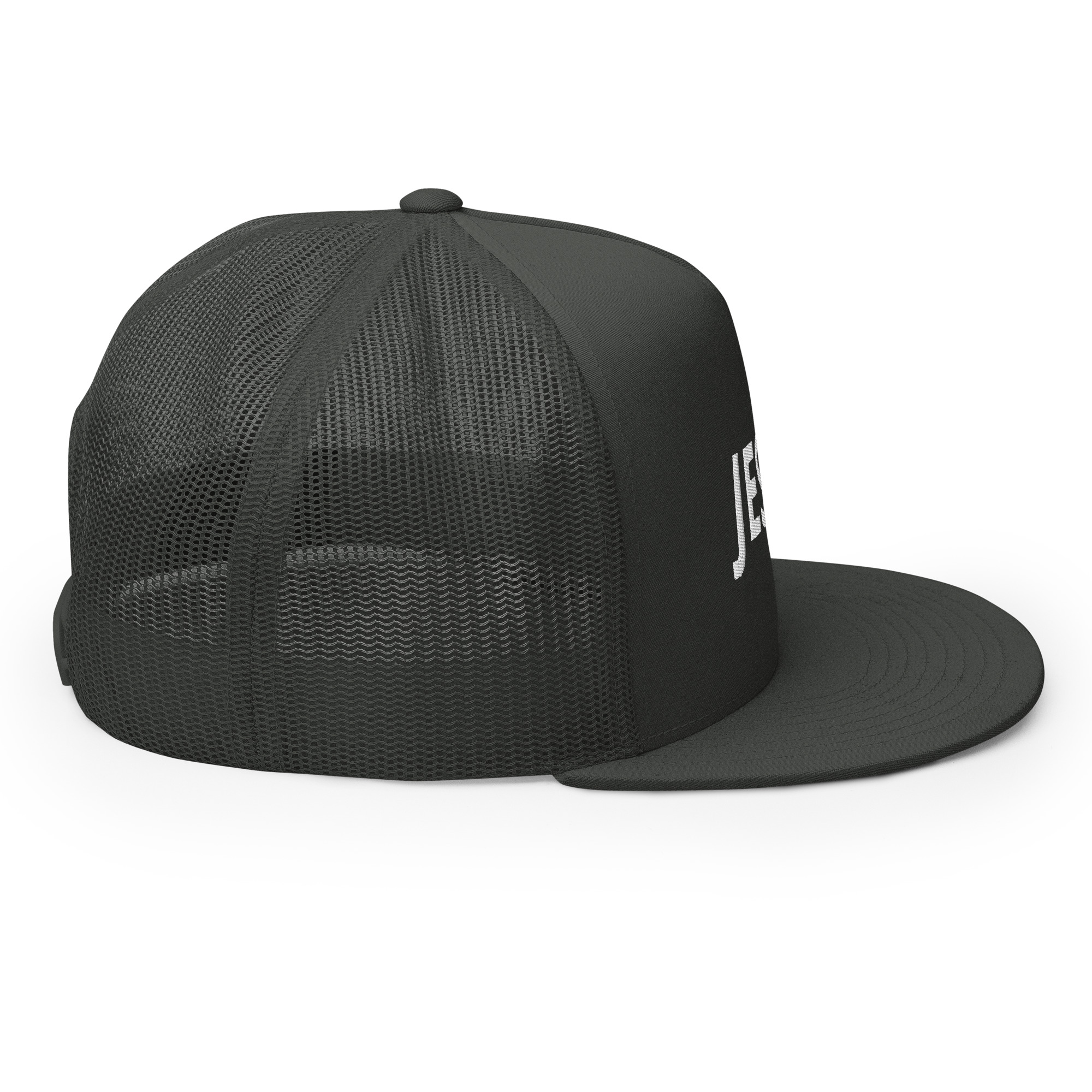 Jesus Solid Trucker Cap by Fitness for Worship