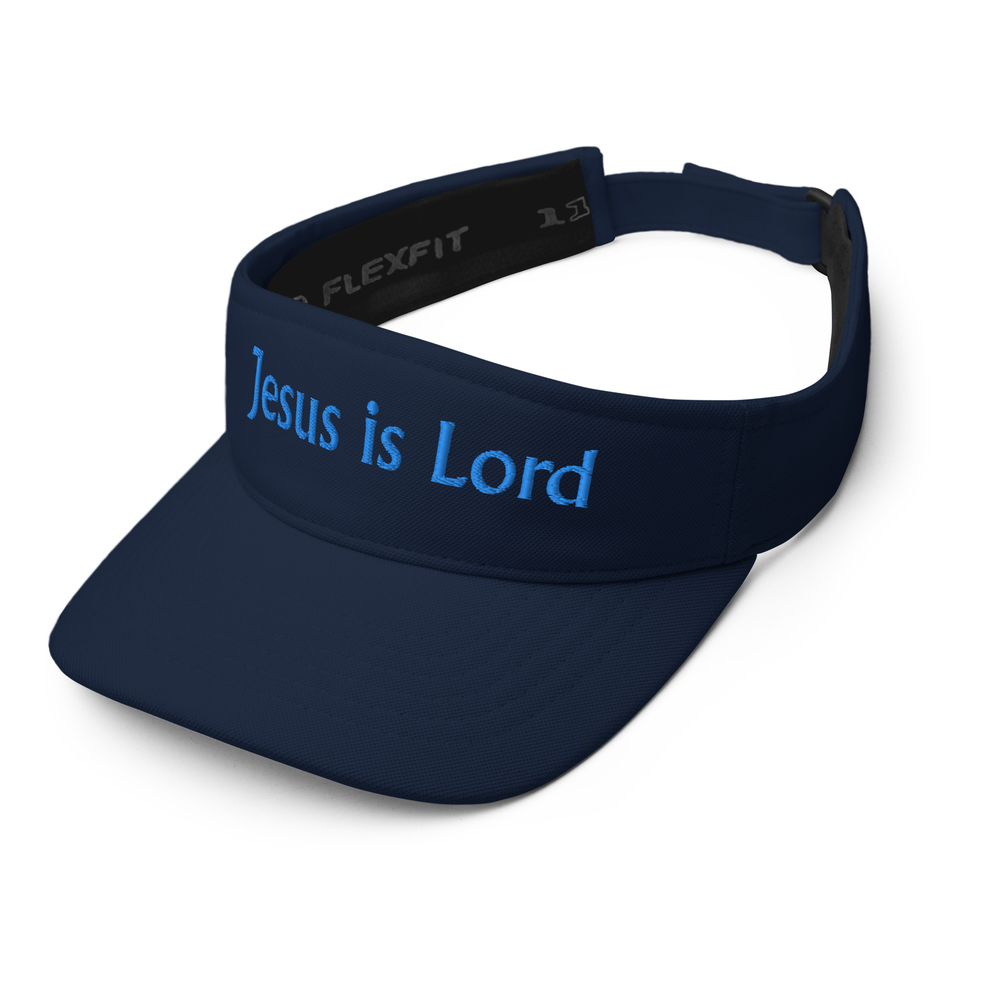 navy Jesus is Lord Visor by Fitness for Worship