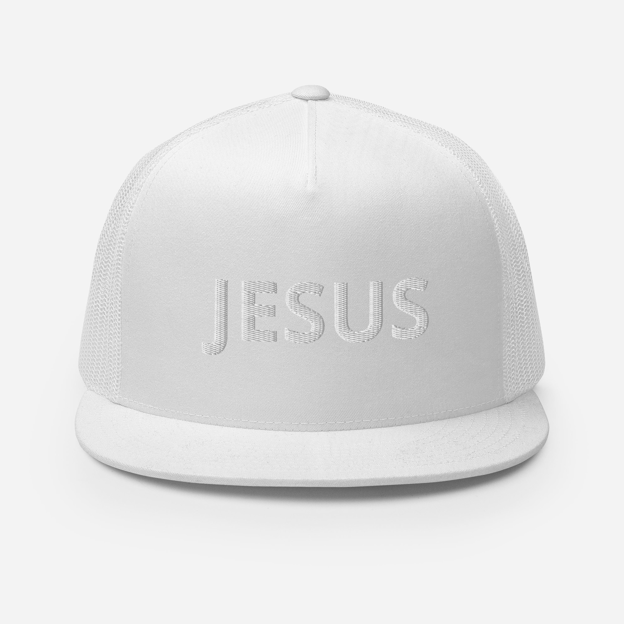 Jesus Solid Trucker Cap by Fitness for Worship