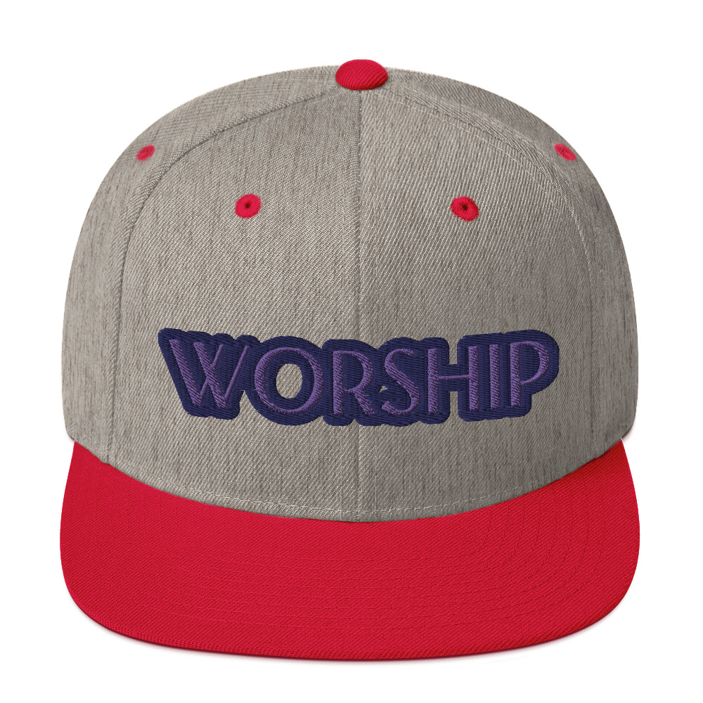 Worship Two-Tone Snapback Hat by Fitness for Worship