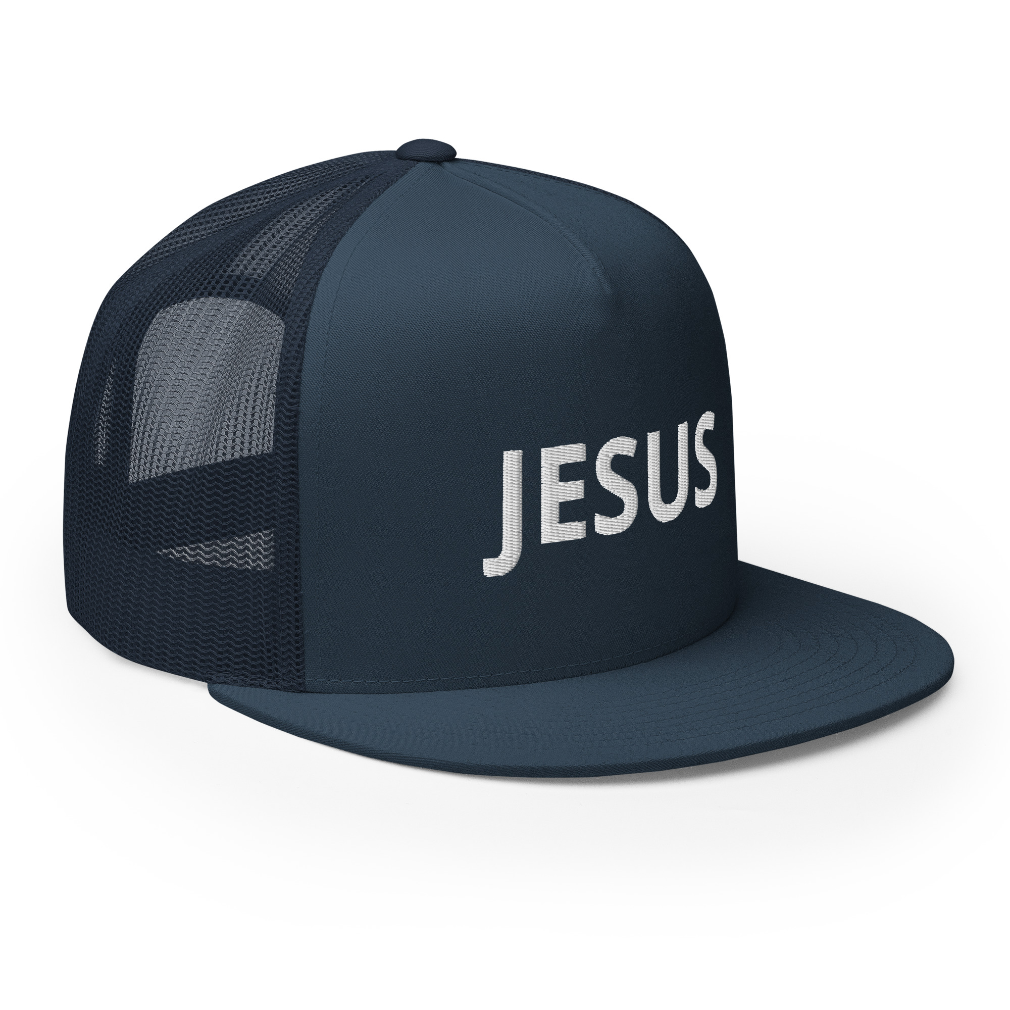 Jesus Solid Trucker Cap by Fitness for Worship