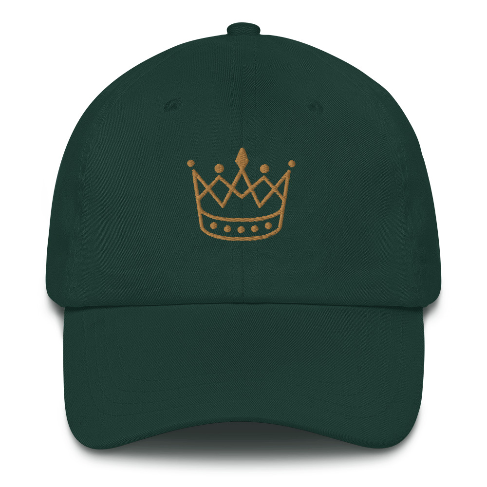 Gold Crown Dad Hat by Fitness for Worship