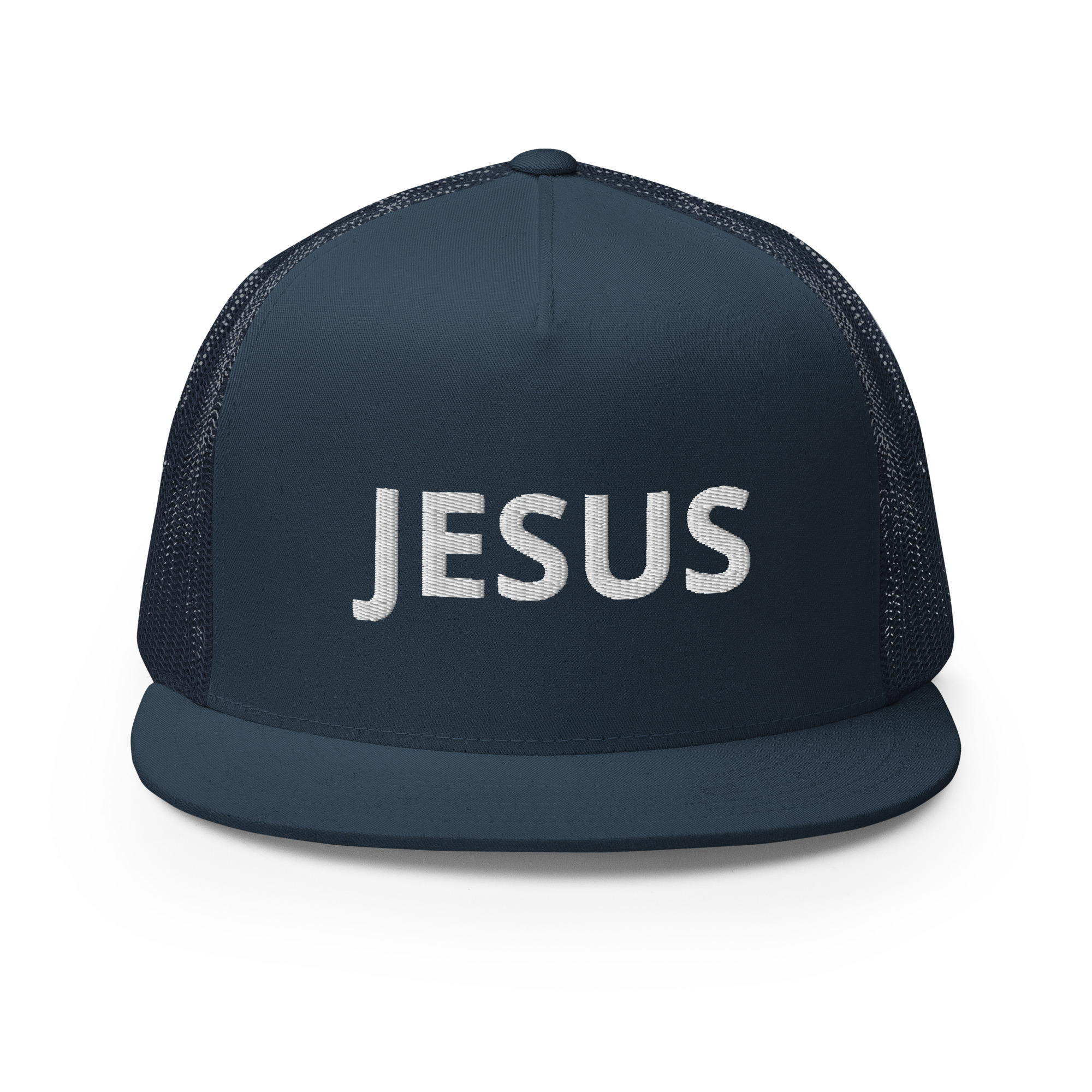 Jesus Solid Trucker Cap by Fitness for Worship
