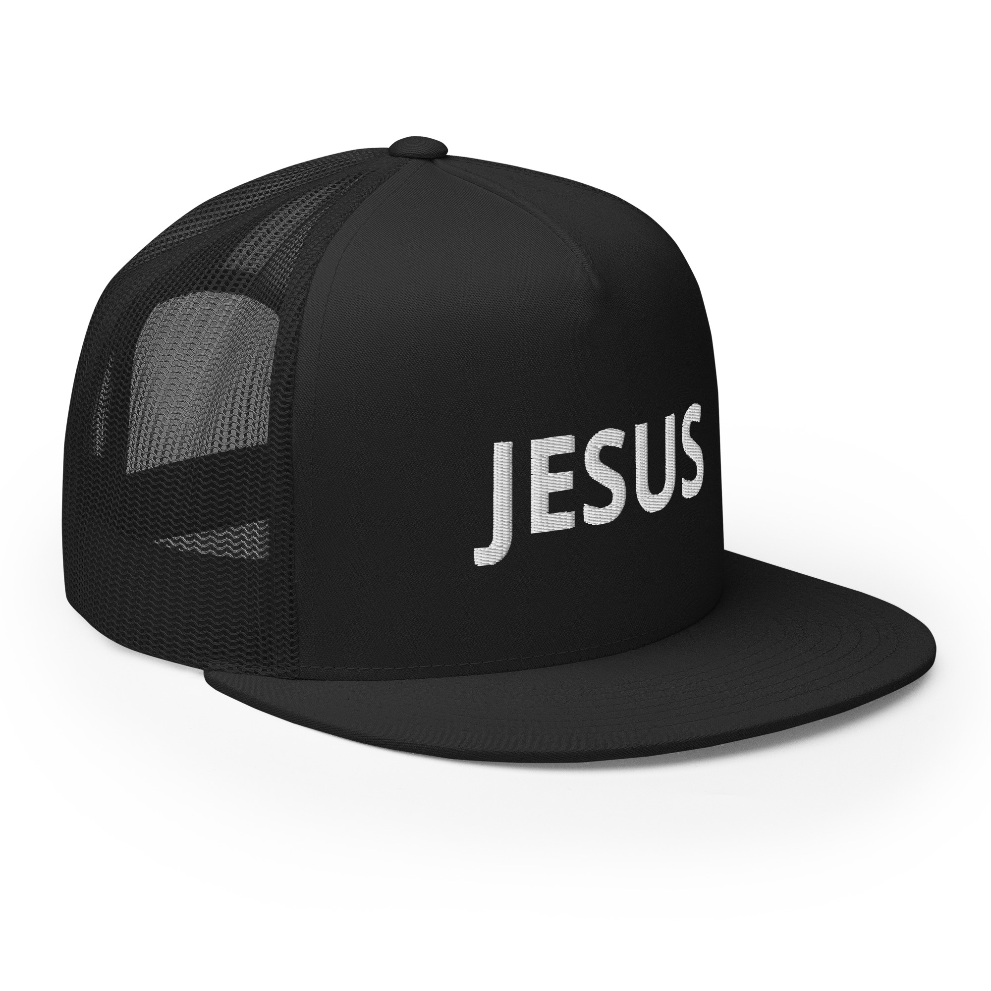 Jesus Solid Trucker Cap by Fitness for Worship