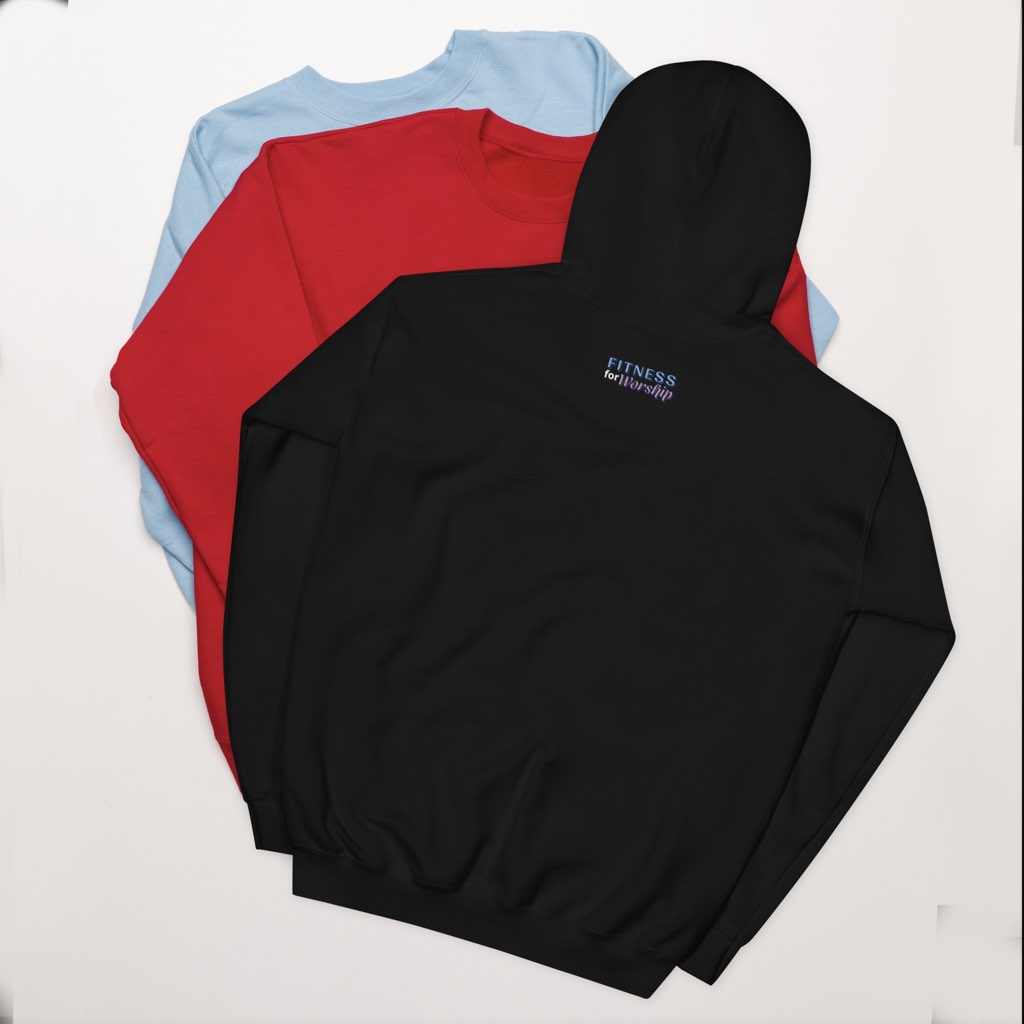 “He Shall Reign” Hoodie Sweatshirt by Fitness for Worship