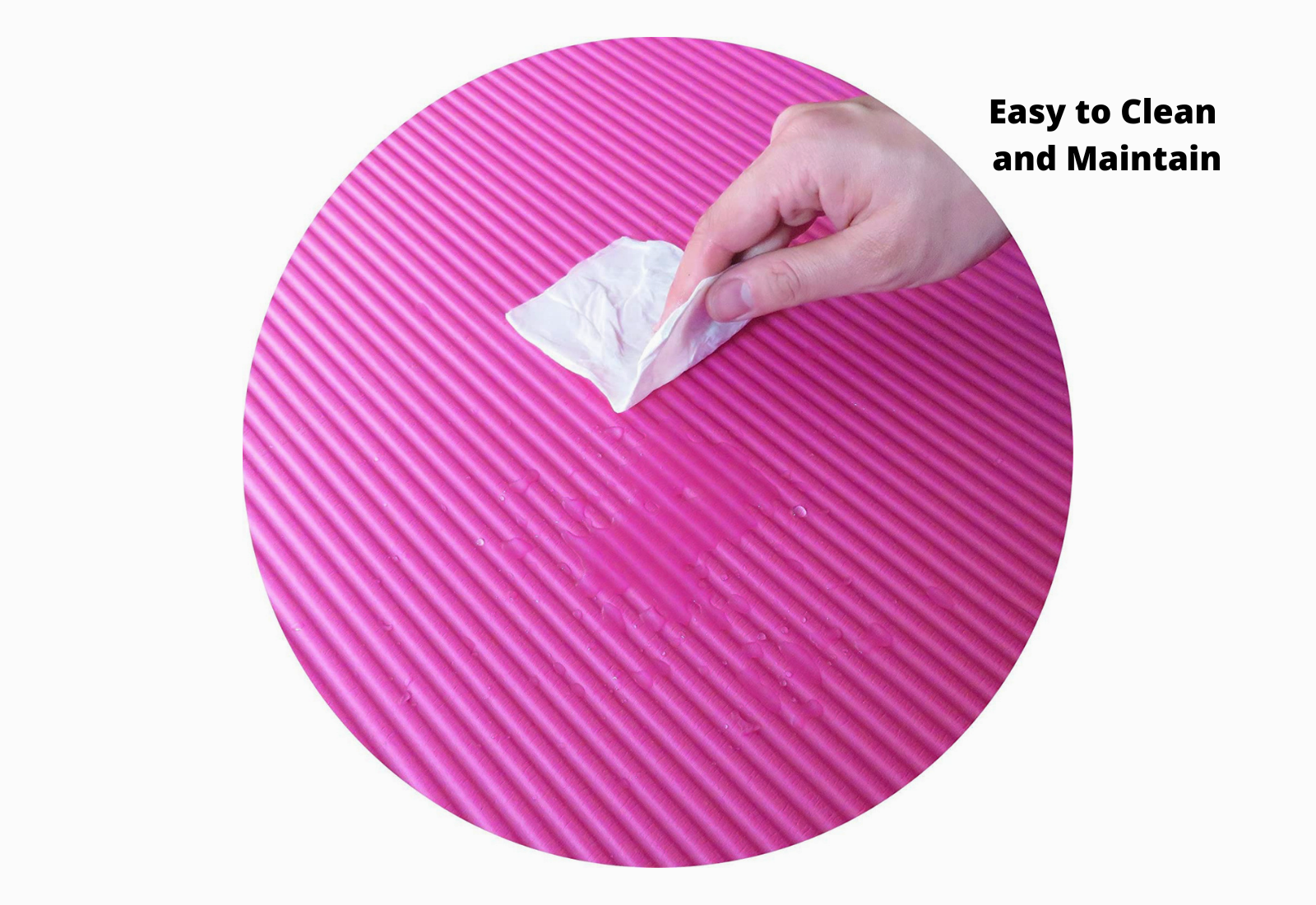 Pink JupiterGear Thick Exercise Mat with Carrying Strap