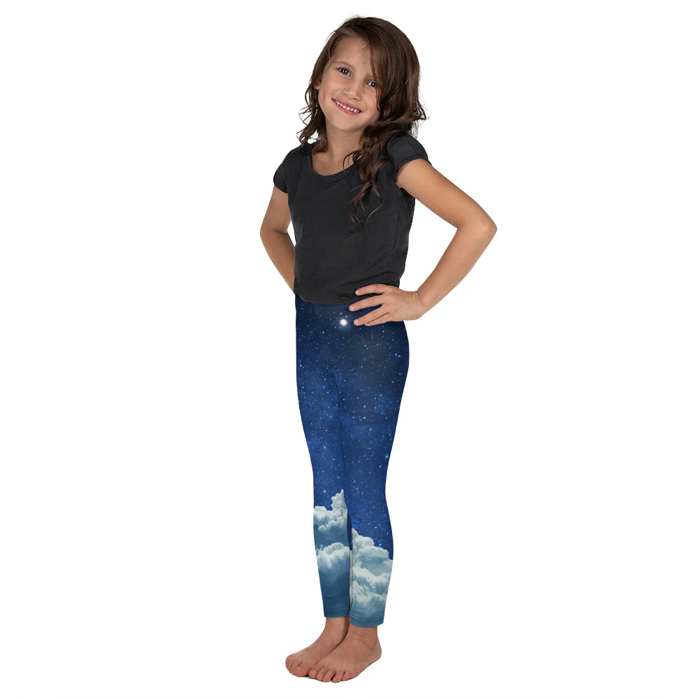 Above the Clouds kids leggings left