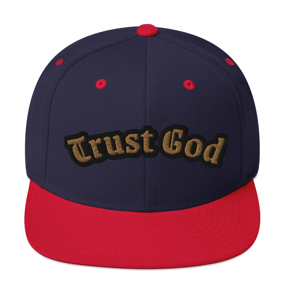 Trust God Two-Tone Snapback Hat by Fitness for Worship