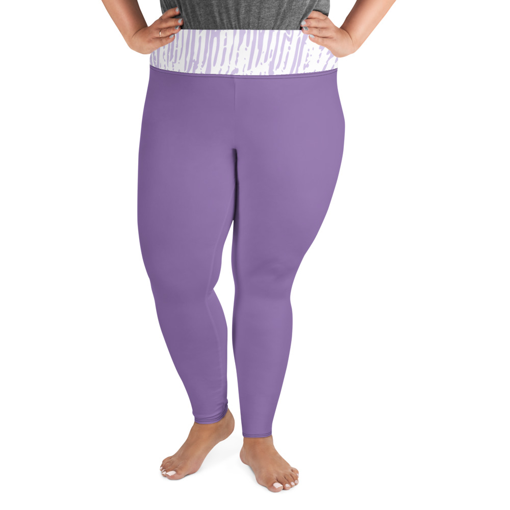 Purple Lilac High Waist Leggings for Women by Fitness for Worship