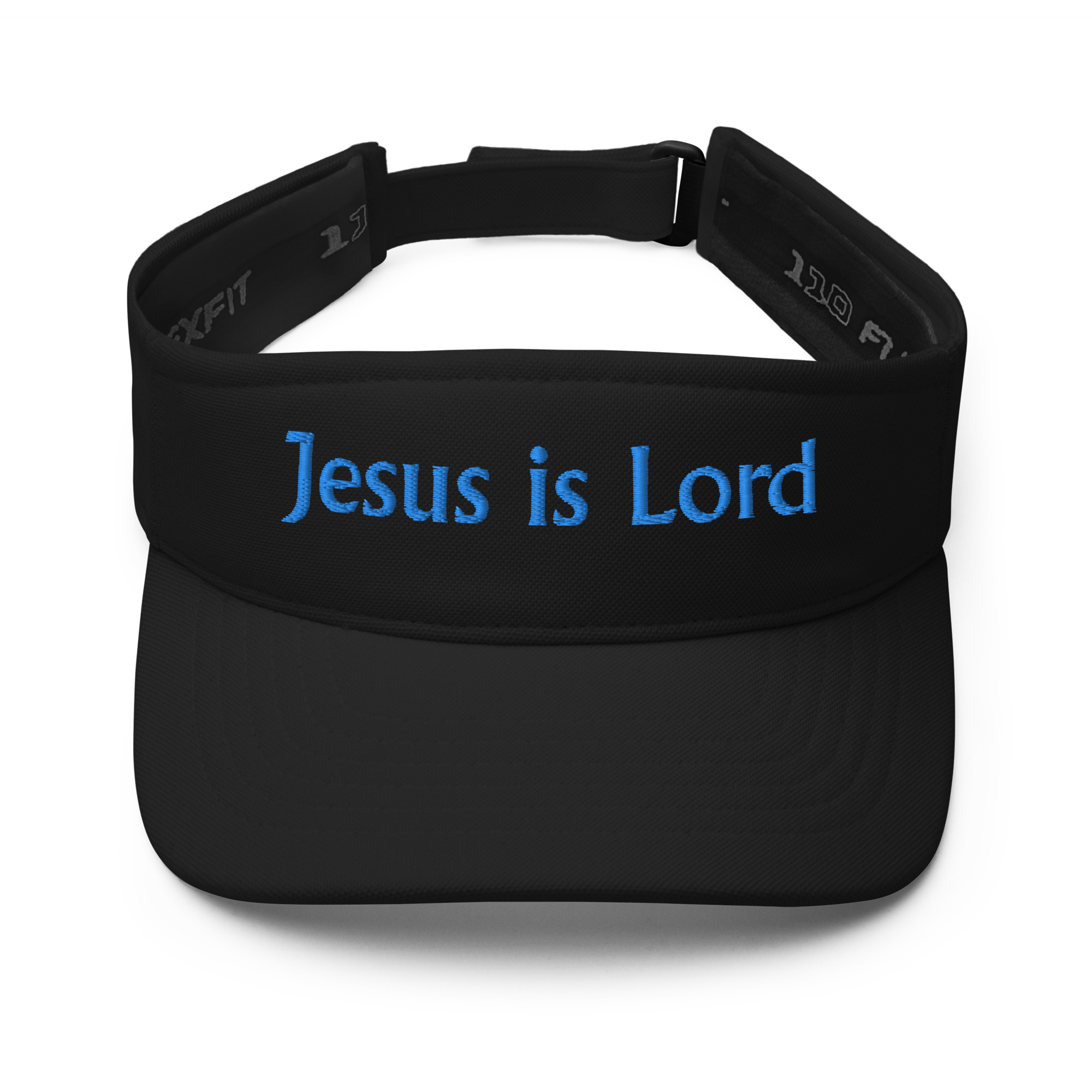 black Jesus is Lord Visor by Fitness for Worship