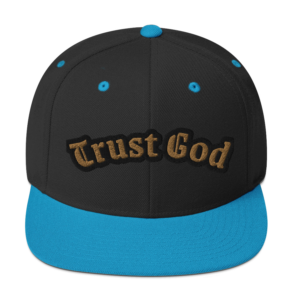 Trust God Two-Tone Snapback Hat by Fitness for Worship