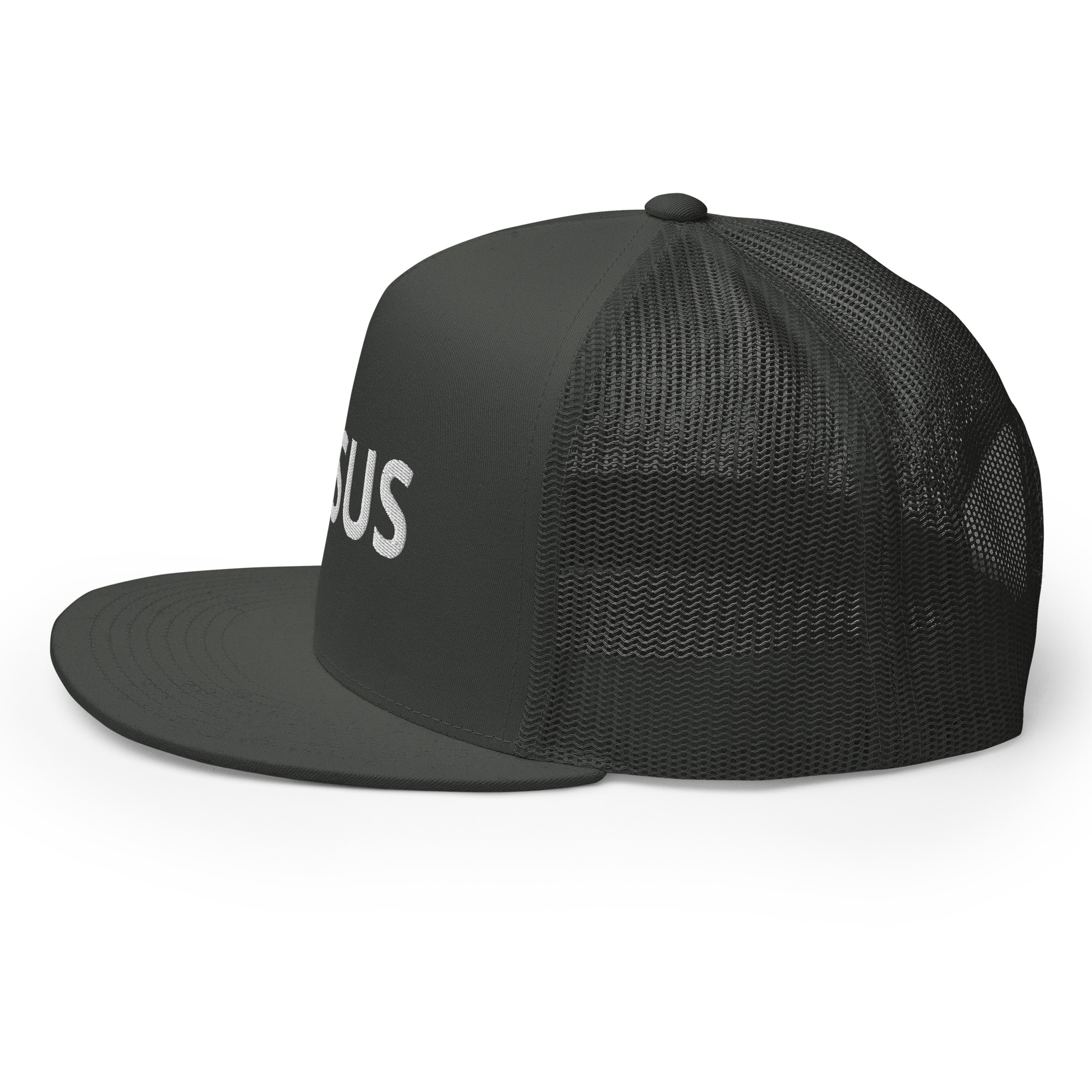 Jesus Solid Trucker Cap by Fitness for Worship