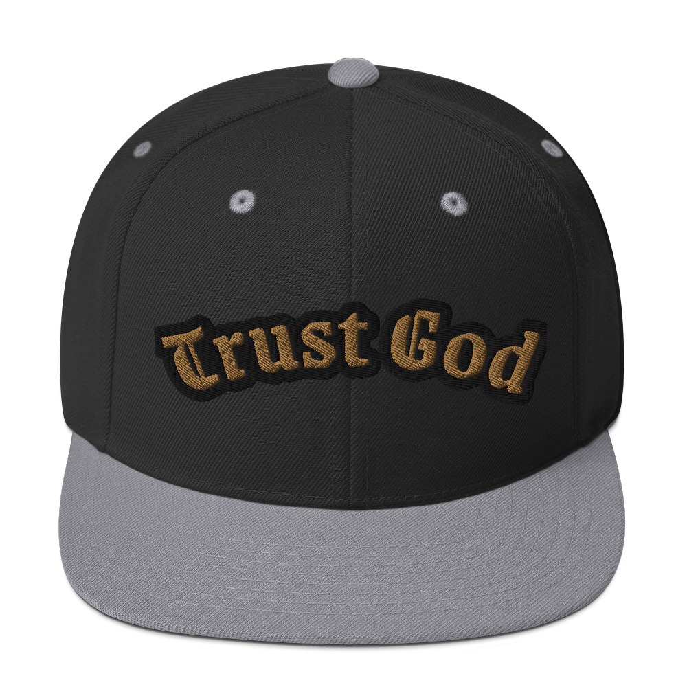 Trust God Two-Tone Snapback Hat by Fitness for Worship