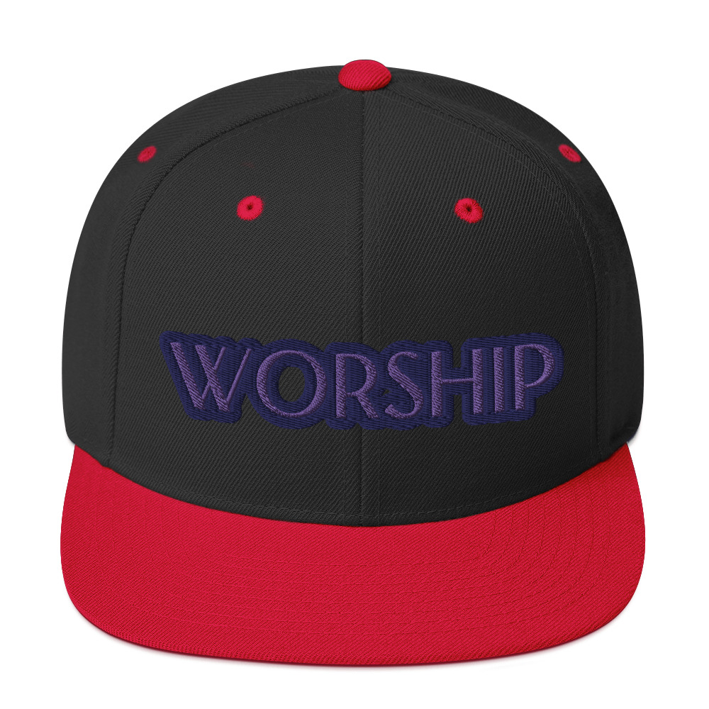 Worship Two-Tone Snapback Hat by Fitness for Worship