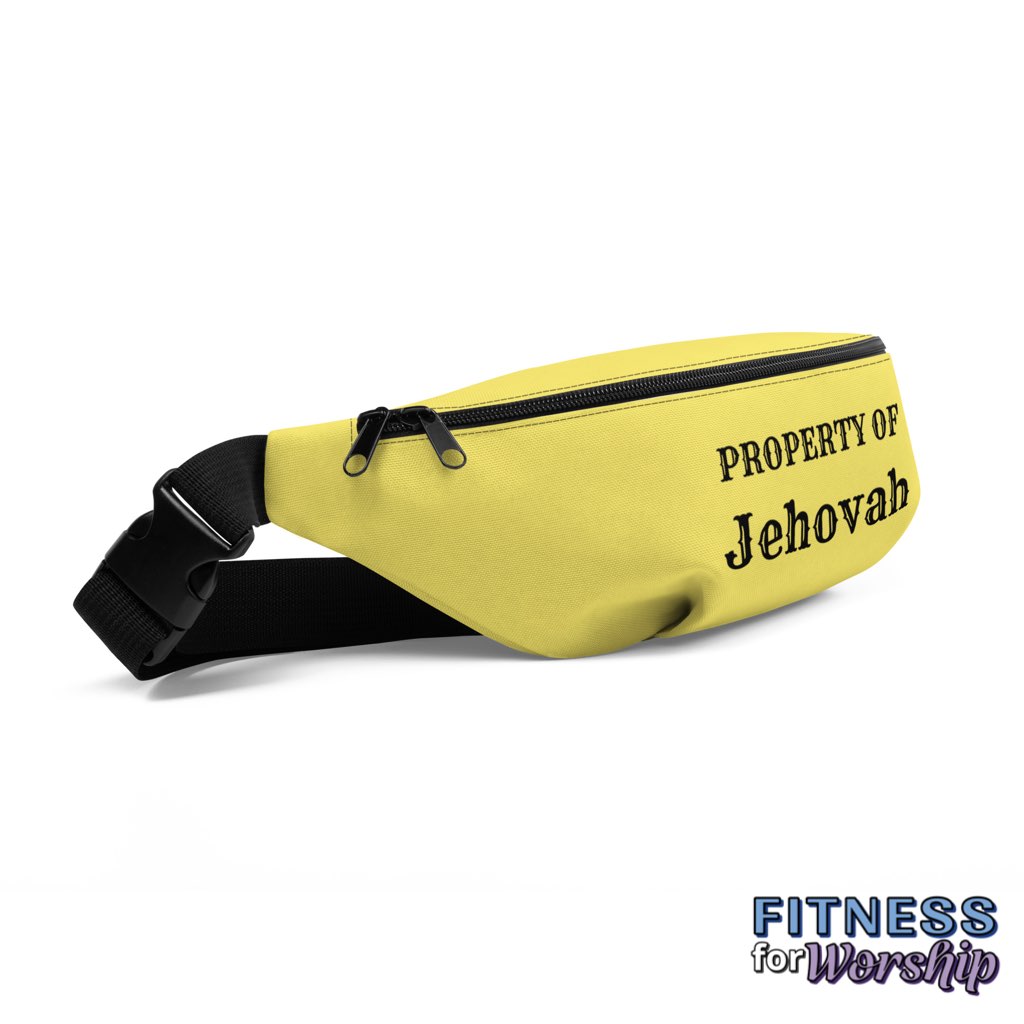 Property of Jehovah Waist Bag by Fitness for Worship