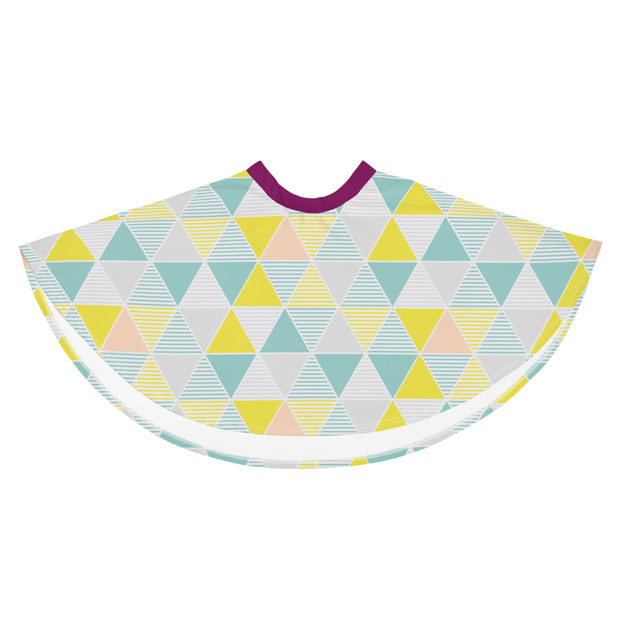 Pastel Triangles Skater Skirt