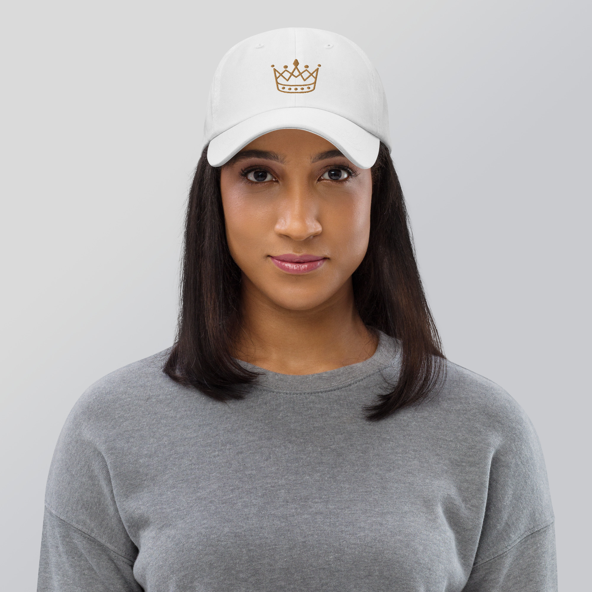 Gold Crown Dad Hat by Fitness for Worship