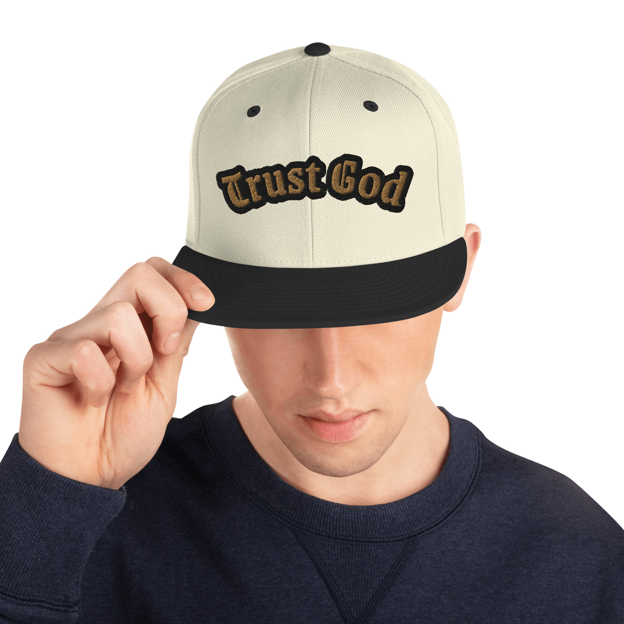 "Trust God" Snapback Hat by Fitness for Worship