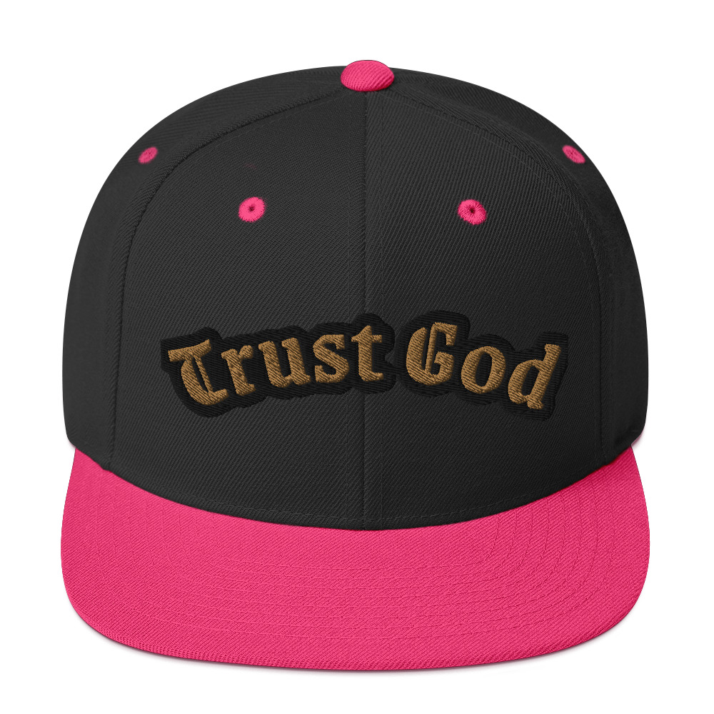 Trust God Two-Tone Snapback Hat by Fitness for Worship