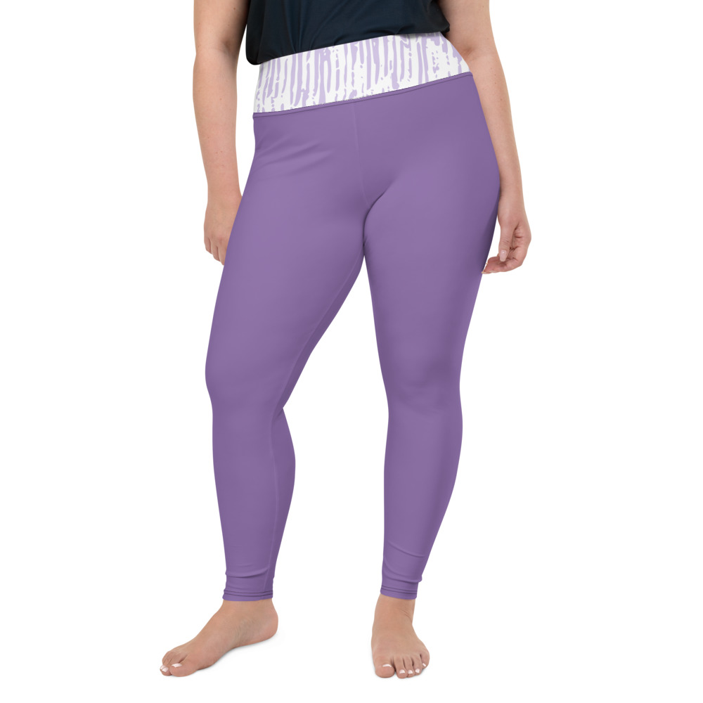 Purple Lilac High Waist Leggings for Women by Fitness for Worship